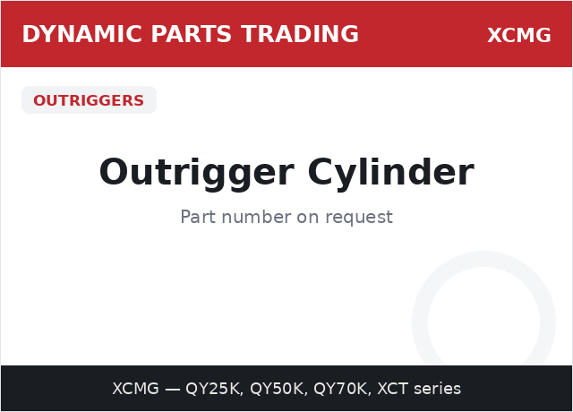 Outrigger Cylinder — XCMG
