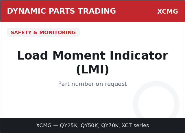 Load Moment Indicator (LMI) — XCMG