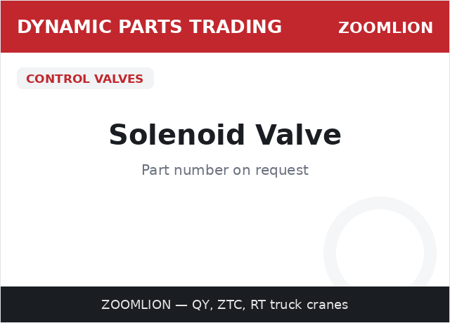 Solenoid Valve — ZOOMLION