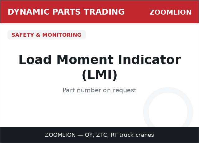 Load Moment Indicator (LMI) — ZOOMLION