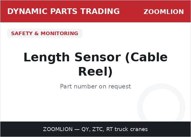 Length Sensor (Cable Reel) — ZOOMLION